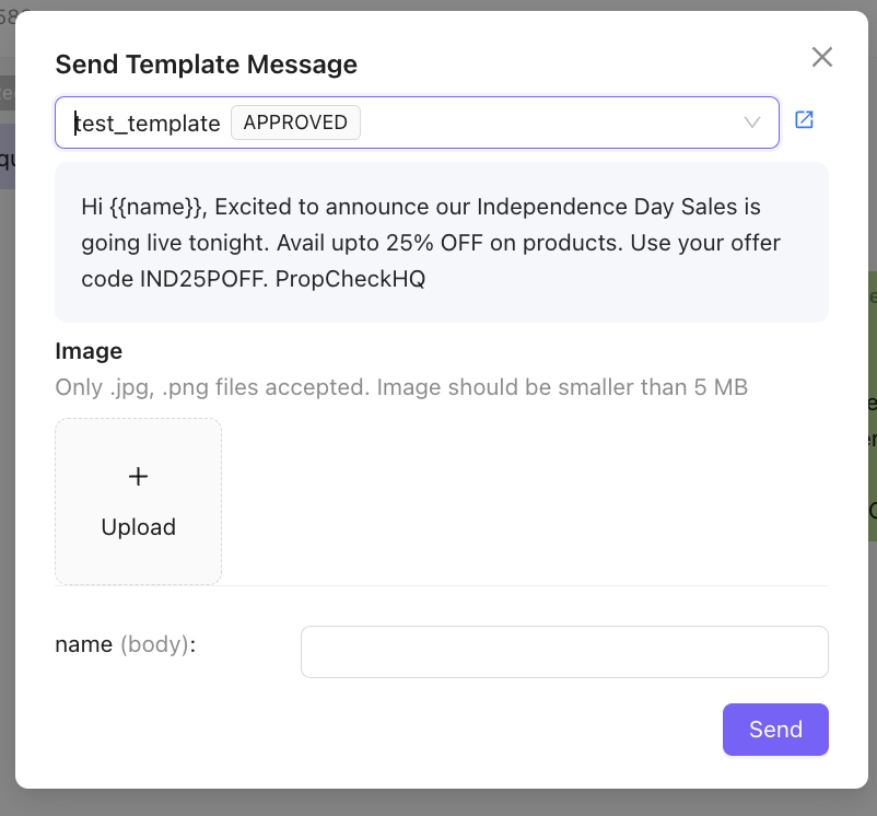 Chat_Inbox_Configure_Tempalte_Message