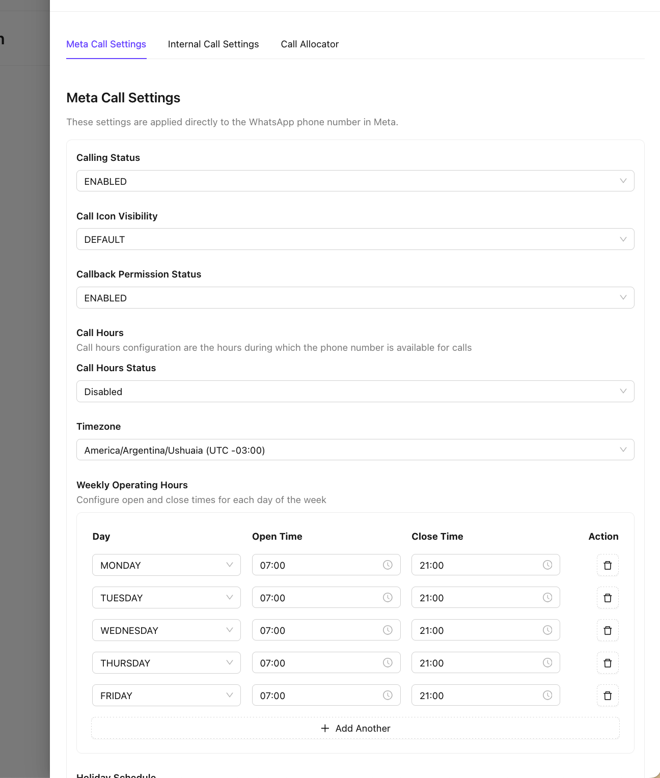 Meta_Call_Settings