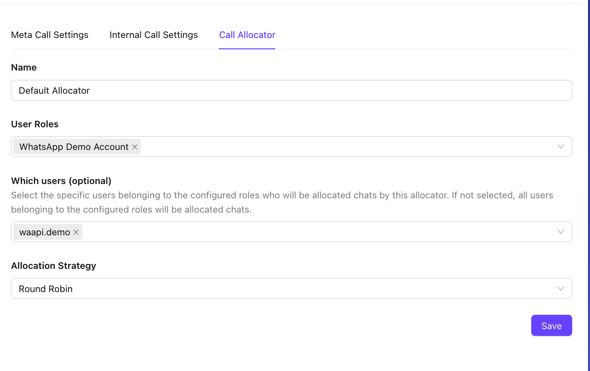 configure_whatsapp_Call_allocator_Assignment